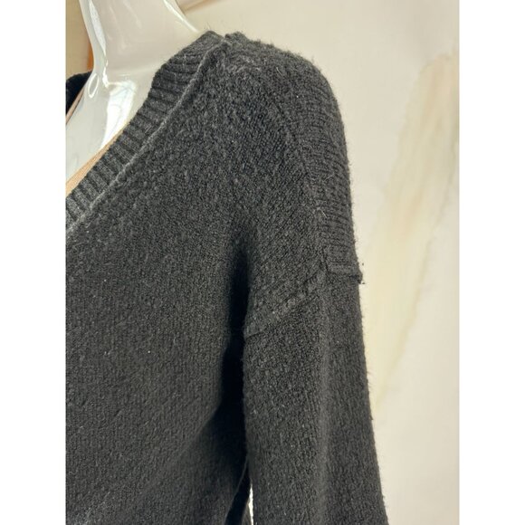 Topshop Black Button-Front Cardigan Acrylic Blend Nubby Sweater Size US 6 UK 10 - Picture 7 of 16